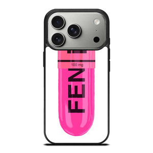 FENDI LOGO 100 MG PINK DRUG ICON iPhone 17 Pro Case Cover