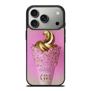 GUCCI LOGO GOLDEN ICE CREAM ICON iPhone 17 Pro Case Cover