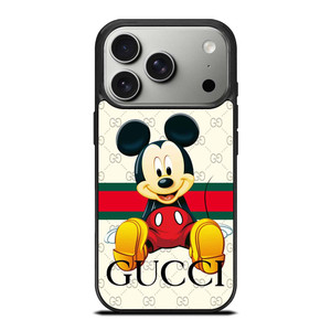 GUCCI LOGO PATTERN MICKEY MOUSE DISNEY iPhone 17 Pro Case Cover GUCCI LOGO PATTERN MICKEY MOUSE DISNEY iPhone 17 Pro Case Cover