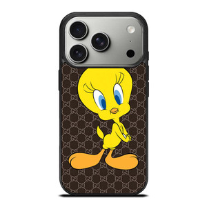 GUCCI TWEETY BIRD LOONEY TUNES iPhone 17 Pro Case Cover