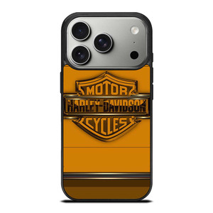 HARLEY DAVIDSON MOTORCYCLES LOGO YELLOW iPhone 17 Pro Case Cover HARLEY DAVIDSON MOTORCYCLES LOGO YELLOW iPhone 17 Pro Case Cover