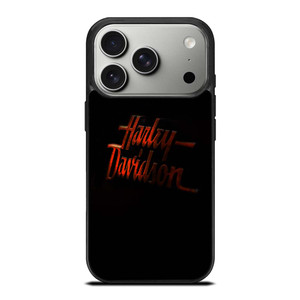 HARLEY DAVIDSON RED GLOW LOGO iPhone 17 Pro Case Cover