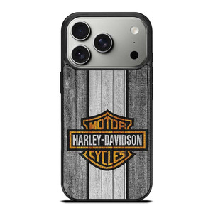 HARLEY DAVIDSON WOODEN LOGO iPhone 17 Pro Case Cover
