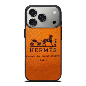 HERMES PARIS LOGO FAUBOURG SAINT-HONORE iPhone 17 Pro Case Cover