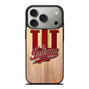 INDIANA HOOSIERS WOOD LOGO iPhone 17 Pro Case Cover