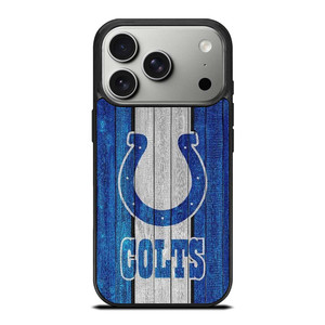 INDIANAPOLIS COLTS WOOD LOGO iPhone 17 Pro Case Cover