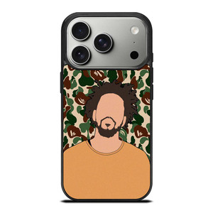J COLE RAPPER BAPE CAMO iPhone 17 Pro Case Cover