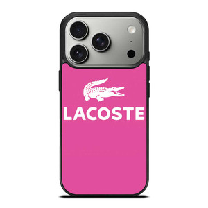 LACOSTE PINK LOGO iPhone 17 Pro Case Cover