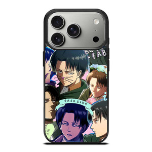 LEVI ACKERMAN ATTACK ON TITANS CUTE ANIME COLLAGE iPhone 17 Pro Case Cover