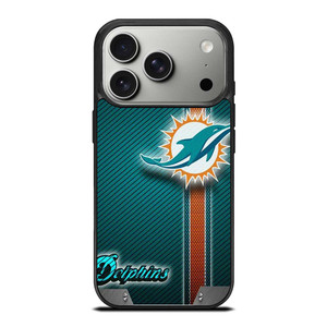 MIAMI DOLPHINS FOOTBALL METAL LOGO 2 iPhone 17 Pro Case Cover MIAMI DOLPHINS FOOTBALL METAL LOGO 2 iPhone 17 Pro Case Cover