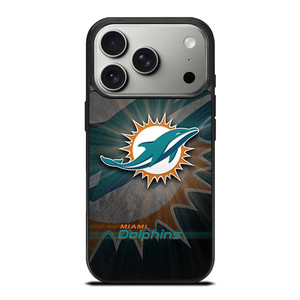 MIAMI DOLPHINS FOOTBALL METAL LOGO iPhone 17 Pro Case Cover MIAMI DOLPHINS FOOTBALL METAL LOGO iPhone 17 Pro Case Cover