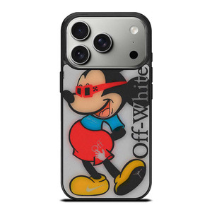 MICKEY MOUSE OFF WHITE ART iPhone 17 Pro Case Cover MICKEY MOUSE OFF WHITE ART iPhone 17 Pro Case Cover