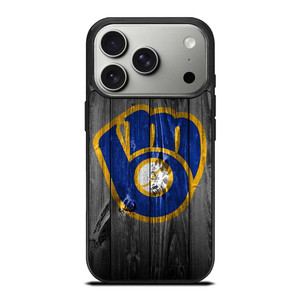 MILWAUKEE BREWERS BASEBALL WOOD LOGO iPhone 17 Pro Case Cover MILWAUKEE BREWERS BASEBALL WOOD LOGO iPhone 17 Pro Case Cover