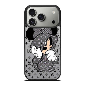 MINNIE MOUSE DISNEY FEAT LOUIS VUITTON LV GRAY iPhone 17 Pro Case Cover MINNIE MOUSE DISNEY FEAT LOUIS VUITTON LV GRAY iPhone 17 Pro Case Cover