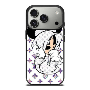 MINNIE MOUSE DISNEY FEAT LOUIS VUITTON LV WHITE iPhone 17 Pro Case Cover MINNIE MOUSE DISNEY FEAT LOUIS VUITTON LV WHITE iPhone 17 Pro Case Cover