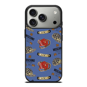 MOSCHINO COUTURE BEAR PATTERN iPhone 17 Pro Case Cover MOSCHINO COUTURE BEAR PATTERN iPhone 17 Pro Case Cover