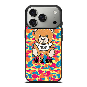 MOSCHINO X BAPE CAMO iPhone 17 Pro Case Cover MOSCHINO X BAPE CAMO iPhone 17 Pro Case Cover