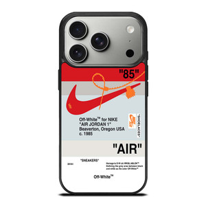 NIKE AIR JORDAN 1 OFF WHITE RED iPhone 17 Pro Case Cover NIKE AIR JORDAN 1 OFF WHITE RED iPhone 17 Pro Case Cover