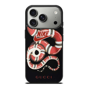 NIKE x GUCCI SNAKE LOGO ICON iPhone 17 Pro Case Cover NIKE x GUCCI SNAKE LOGO ICON iPhone 17 Pro Case Cover