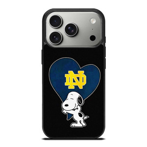 NOTRE DAME FIGHTING IRISH SNOOPY iPhone 17 Pro Case Cover NOTRE DAME FIGHTING IRISH SNOOPY iPhone 17 Pro Case Cover