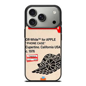 OFF WHITE AIR JORDAN APPLE iPhone 17 Pro Case Cover OFF WHITE AIR JORDAN APPLE iPhone 17 Pro Case Cover