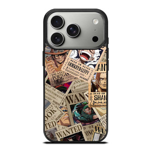 ONE PIECE POSTER WANTED COLLAGE iPhone 17 Pro Case Cover ONE PIECE POSTER WANTED COLLAGE iPhone 17 Pro Case Cover