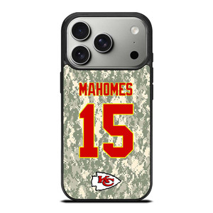 PATRICK MAHOMES KANSAS CITY CHIEFS CAMO KIT iPhone 17 Pro Case Cover PATRICK MAHOMES KANSAS CITY CHIEFS CAMO KIT iPhone 17 Pro Case Cover