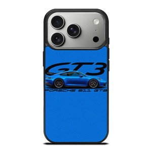 PORSCHE 911 GT3 BLUE iPhone 17 Pro Case Cover PORSCHE 911 GT3 BLUE iPhone 17 Pro Case Cover