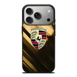 PORSCHE GOLD LOGO iPhone 17 Pro Case Cover PORSCHE GOLD LOGO iPhone 17 Pro Case Cover