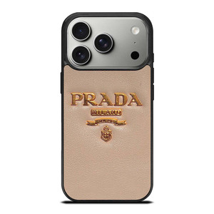 PRADA GOLDEN EMBLEM iPhone 17 Pro Case Cover PRADA GOLDEN EMBLEM iPhone 17 Pro Case Cover