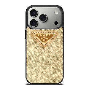 PRADA LOGO GOLD iPhone 17 Pro Case Cover PRADA LOGO GOLD iPhone 17 Pro Case Cover