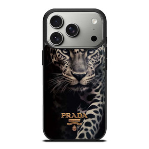 PRADA MILANO LOGO LEOPARD iPhone 17 Pro Case Cover PRADA MILANO LOGO LEOPARD iPhone 17 Pro Case Cover