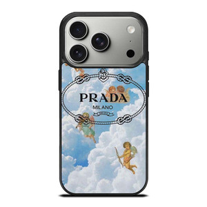 PRADA MILANO LOGO THE ANGELS iPhone 17 Pro Case Cover PRADA MILANO LOGO THE ANGELS iPhone 17 Pro Case Cover