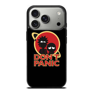 RICK AND MORTY DONT PANIC iPhone 17 Pro Case Cover RICK AND MORTY DONT PANIC iPhone 17 Pro Case Cover