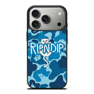 RIPNDIP CAT CAMO BLUE iPhone 17 Pro Case Cover RIPNDIP CAT CAMO BLUE iPhone 17 Pro Case Cover