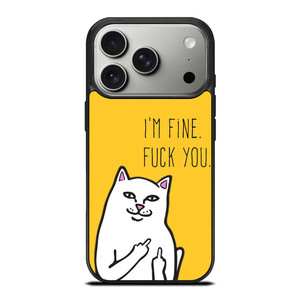 RIPNDIP CAT FUCK YOU iPhone 17 Pro Case Cover RIPNDIP CAT FUCK YOU iPhone 17 Pro Case Cover