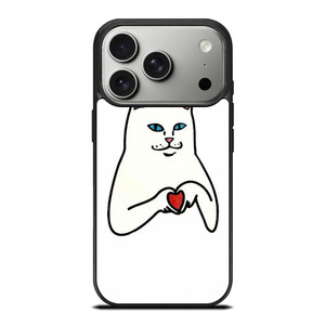 RIPNDIP CAT LOVE SIGN iPhone 17 Pro Case Cover RIPNDIP CAT LOVE SIGN iPhone 17 Pro Case Cover