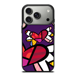 ROMERO BRITTO LOVE BUTTERFLY iPhone 17 Pro Case Cover ROMERO BRITTO LOVE BUTTERFLY iPhone 17 Pro Case Cover