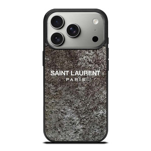 SAINT LAURENT PARIS RASFUR FABRIC iPhone 17 Pro Case Cover SAINT LAURENT PARIS RASFUR FABRIC iPhone 17 Pro Case Cover