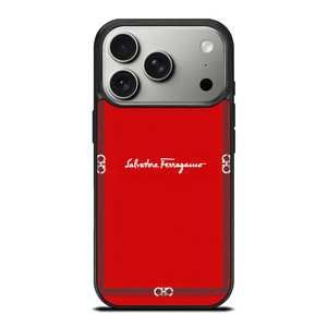 SALVATORE FERRAGAMO RED iPhone 17 Pro Case Cover SALVATORE FERRAGAMO RED iPhone 17 Pro Case Cover