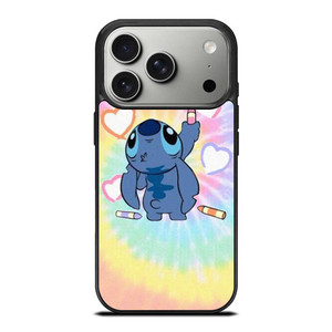 STITCH CARTOON TIE DYE PATTERN iPhone 17 Pro Case Cover STITCH CARTOON TIE DYE PATTERN iPhone 17 Pro Case Cover