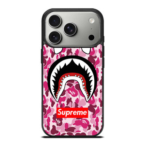 SUPREME BAPE CAMO SHARK iPhone 17 Pro Case Cover SUPREME BAPE CAMO SHARK iPhone 17 Pro Case Cover