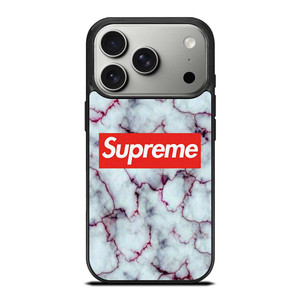 SUPREME MARBLE TEXTURE iPhone 17 Pro Case Cover