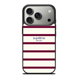 SUPREME NEW YORK RED STRIPE iPhone 17 Pro Case Cover SUPREME NEW YORK RED STRIPE iPhone 17 Pro Case Cover