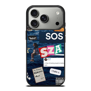 SZA SOS ALBUM COLLAGE iPhone 17 Pro Case Cover SZA SOS ALBUM COLLAGE iPhone 17 Pro Case Cover