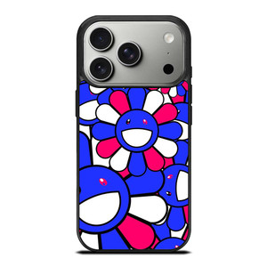 TAKASHI MURAKAMI BLUE PINK iPhone 17 Pro Case Cover TAKASHI MURAKAMI BLUE PINK iPhone 17 Pro Case Cover