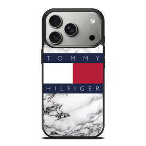 TOMMY HILFIGER WHITE MARBLE iPhone 17 Pro Case Cover