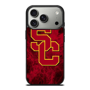 USC TROJANS RED SMOKED LOGO iPhone 17 Pro Case Cover USC TROJANS RED SMOKED LOGO iPhone 17 Pro Case Cover