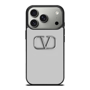 VALENTINO SILVER EMBLEM iPhone 17 Pro Case Cover VALENTINO SILVER EMBLEM iPhone 17 Pro Case Cover