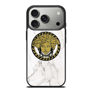 VERSACE GOLDEN LOGO ICON MARBLE iPhone 17 Pro Case Cover VERSACE GOLDEN LOGO ICON MARBLE iPhone 17 Pro Case Cover